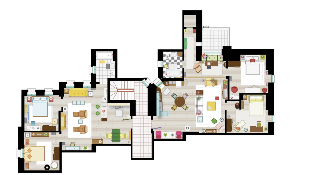 Floor Plans of Favourite TV Series